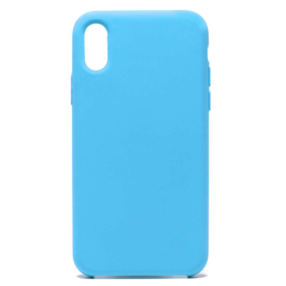 iPHONE Xs / X (Ten) Pro Silicone Hard Case (Water Blue)